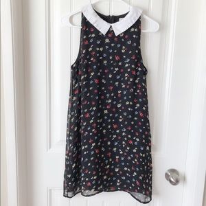 Coincidence&Chance Collared Chiffon Shift Dress